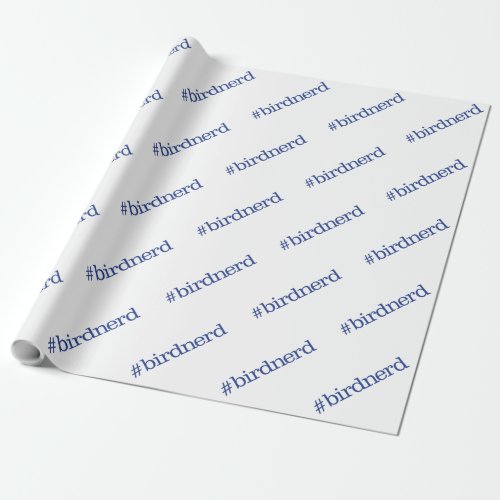 birdnerd wrapping paper