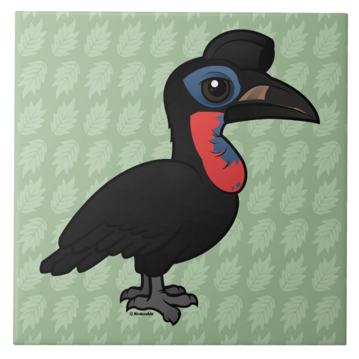 Birdorable Abyssinian Ground Hornbill Tile