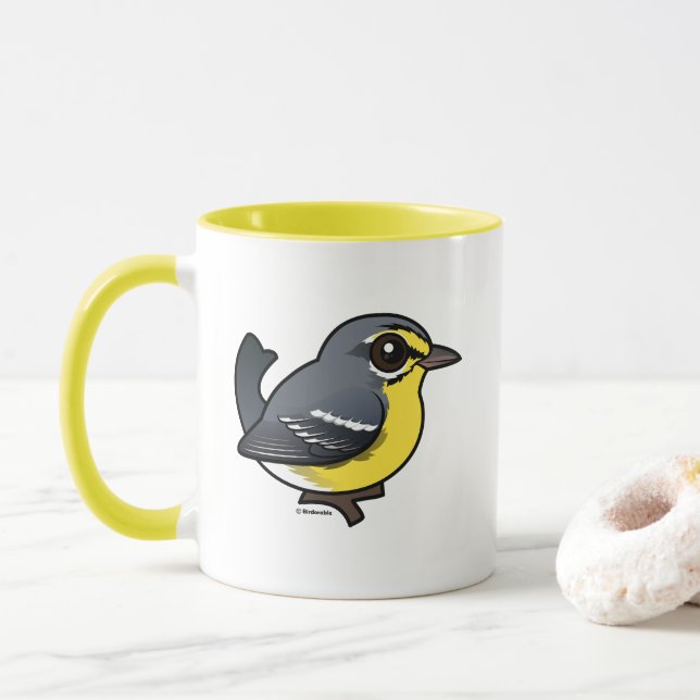 Birdorable Adelaide's Warbler Mug (With Donut)