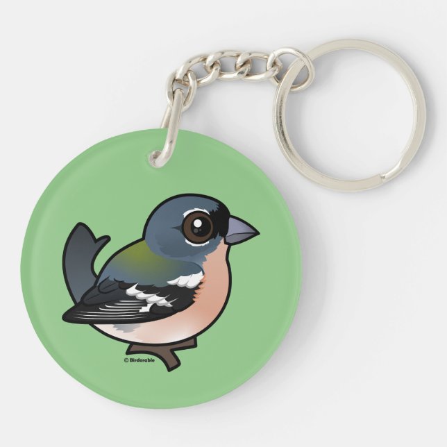 Birdorable African Chaffinch Keychain (Back)