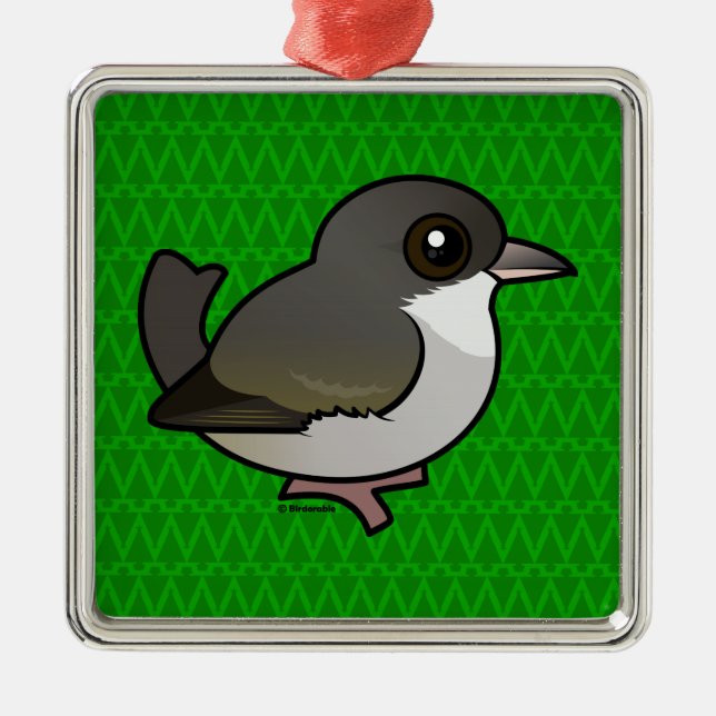 Birdorable 'Akikiki Metal Ornament (Front)