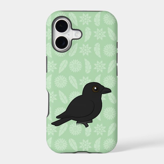 Birdorable American Crow Iphone Case (Back)