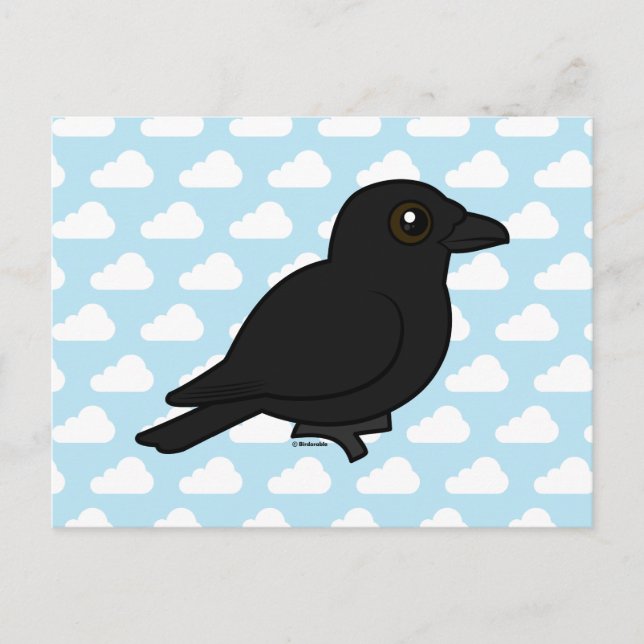 Birdorable American Crow Postcard (Front)