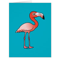 American Flamingo Big Greeting Card