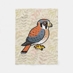 Cute American Kestrel Fleece Blanket, 30