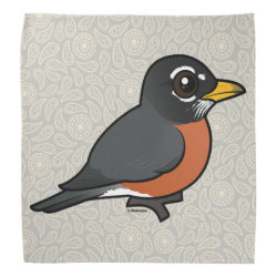Cartoon American Robin Bandana