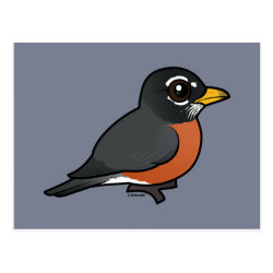 Cartoon American Robin Postcard