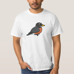 Cartoon American Robin Men's Crew Value T-Shirt