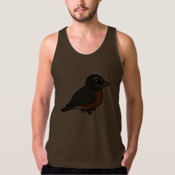 Cartoon American Robin Men's American Apparel Fine Jersey Tank Top