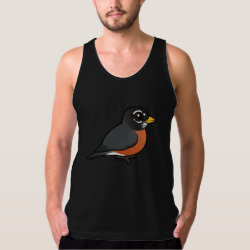 Cartoon American Robin Men's American Apparel Fine Jersey Tank Top