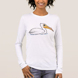 American White Pelican Women's Basic Long Sleeve T-Shirt