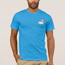 American White Pelican Men's Basic American Apparel T-Shirt