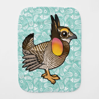 Birdorable Attwater's Prairie Chicken Baby Burp Cloth