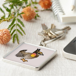 Attwater's Prairie-Chicken Premium Square Keychain