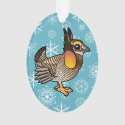 Attwater's Prairie-Chicken Oval Acrylic Ornament