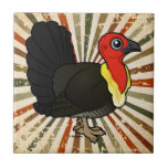 Birdorable Australian Brushturkey Ceramic Tile<br><div class="desc">This is our totally cute Birdorable Australian Brushturkey! These large birds are native to eastern Australia where they are also known as Gweela, Scrub Turkey, or Bush Turkey. Find a cute gift idea for the bird lover or Australian birdwatcher in your life! You can customize this gift! Move the brushturkey...</div>