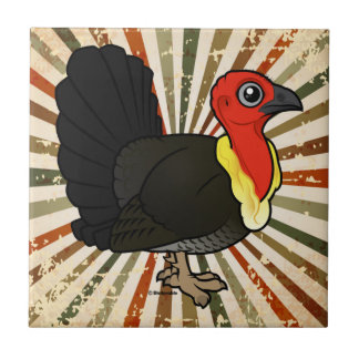 Birdorable Australian Brushturkey Ceramic Tile