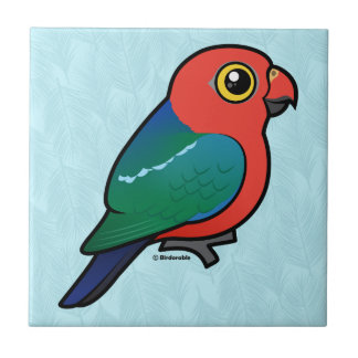 Birdorable Australian King-Parrot Ceramic Tile