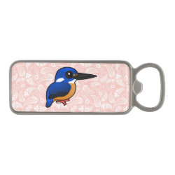 Azure Kingfisher Magnetic Bottle Opener