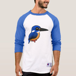 Azure Kingfisher Men's Champion Raglan 3/4 Sleeve Shirt