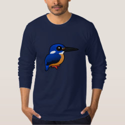 Azure Kingfisher Men's American Apparel Fine Jersey Long Sleeve T-Shirt