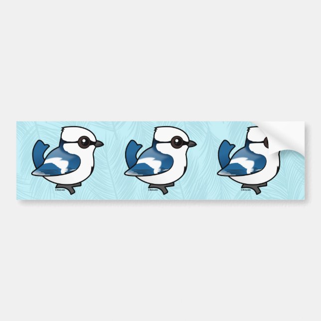 Birdorable Azure Tit Bumper Sticker (Front)