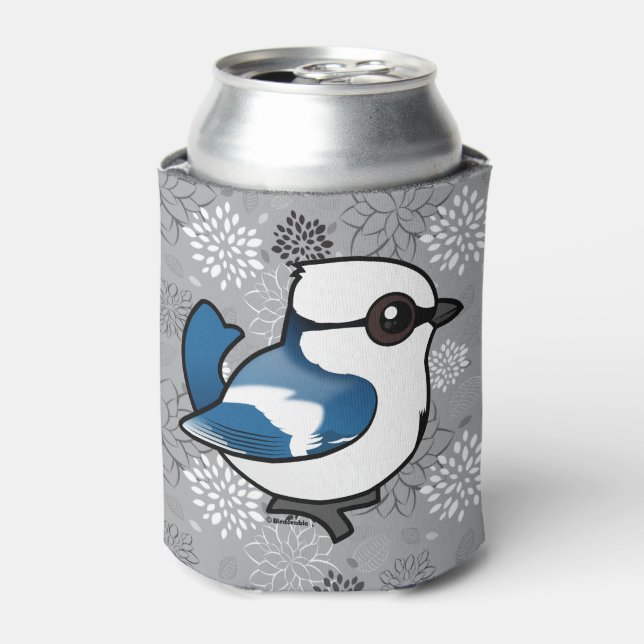 Birdorable Azure Tit Can Cooler (Can Front)