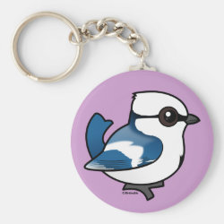 Azure Tit Basic Button Keychain