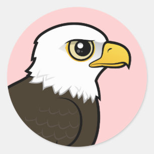 Birdorable Bald Eagle Classic Round Sticker
