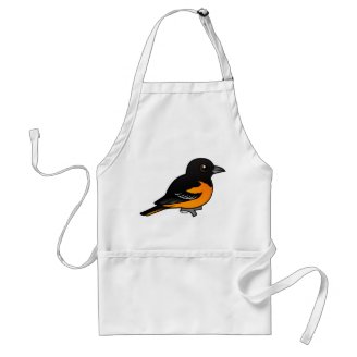 Birdorable Cute Baltimore Oriole Kitchen Towel 16 x 24