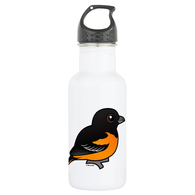 Birdorable Baltimore Oriole Water Bottle (Front)