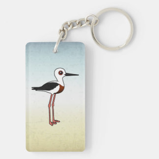 Birdorable Banded Stilt Keychain