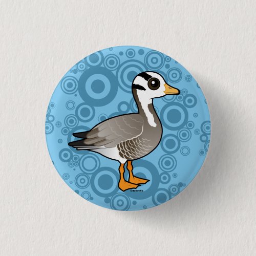 Cute Barheaded Goose Buttons by Birdorable