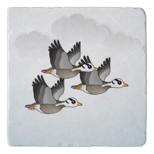Birdorable Bar-headed Goose in Flight Trivet
