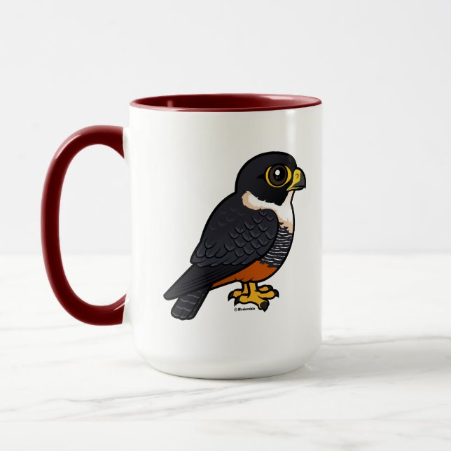 Birdorable Bat Falcon Cute Cartoon Raptor Mug (Left)