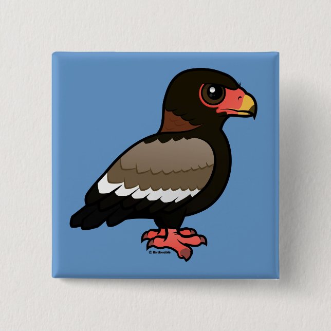 Birdorable Bateleur Button (Front)
