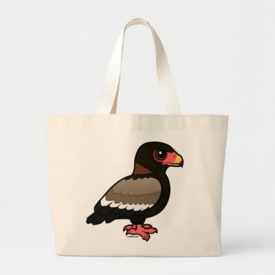 Birdorable Bateleur Large Tote Bag