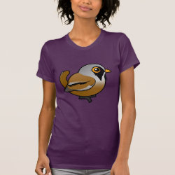 Bearded Reedling Women's American Apparel Fine Jersey Short Sleeve T-Shirt