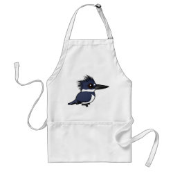 Cute Belted Kingfisher Apron