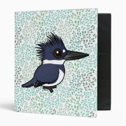 Cute Belted Kingfisher Avery Signature Binder 8.5x11