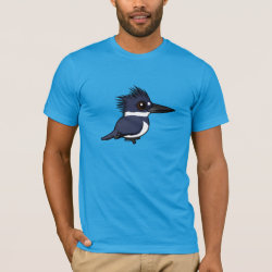 Cute Belted Kingfisher Men's Basic American Apparel T-Shirt