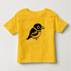 Black-and-yellow Broadbill Toddler Fine Jersey T-Shirt