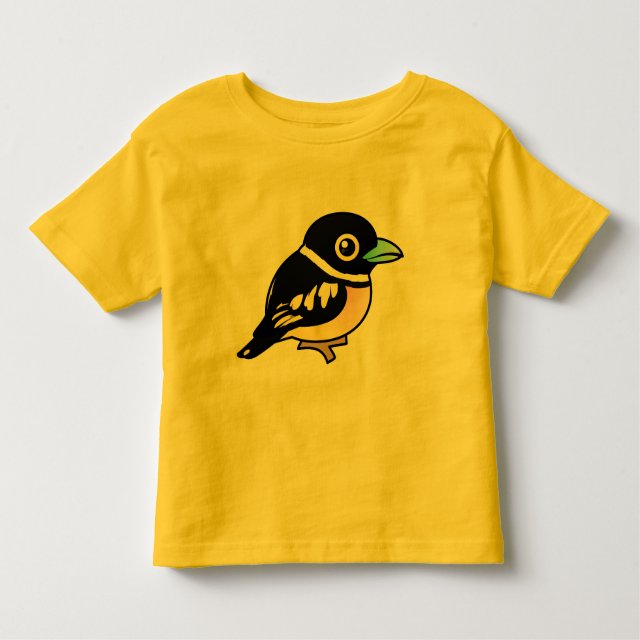 Black And Yellow Broadbill Toddler Fine Jersey T Shirt