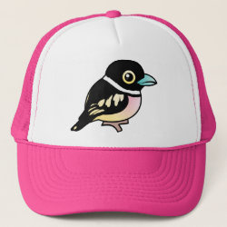 Black-and-yellow Broadbill Trucker Hat
