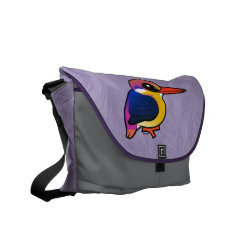 Black-backed Dwarf-Kingfisher Rickshaw Medium Zero Messenger Bag