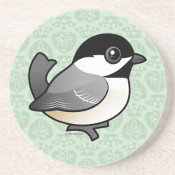 Birdorable Black-capped Chickadee Sandstone Drink Coaster