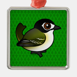 Black-capped Vireo Premium Square Ornament