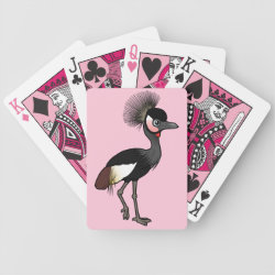 Black Crowned-Crane Playing Cards
