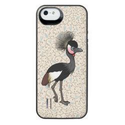 Black Crowned-Crane Uncommon iPhone 5/5s Clearly™ Deflector Case