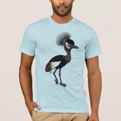 Black Crowned-Crane Men's Basic American Apparel T-Shirt